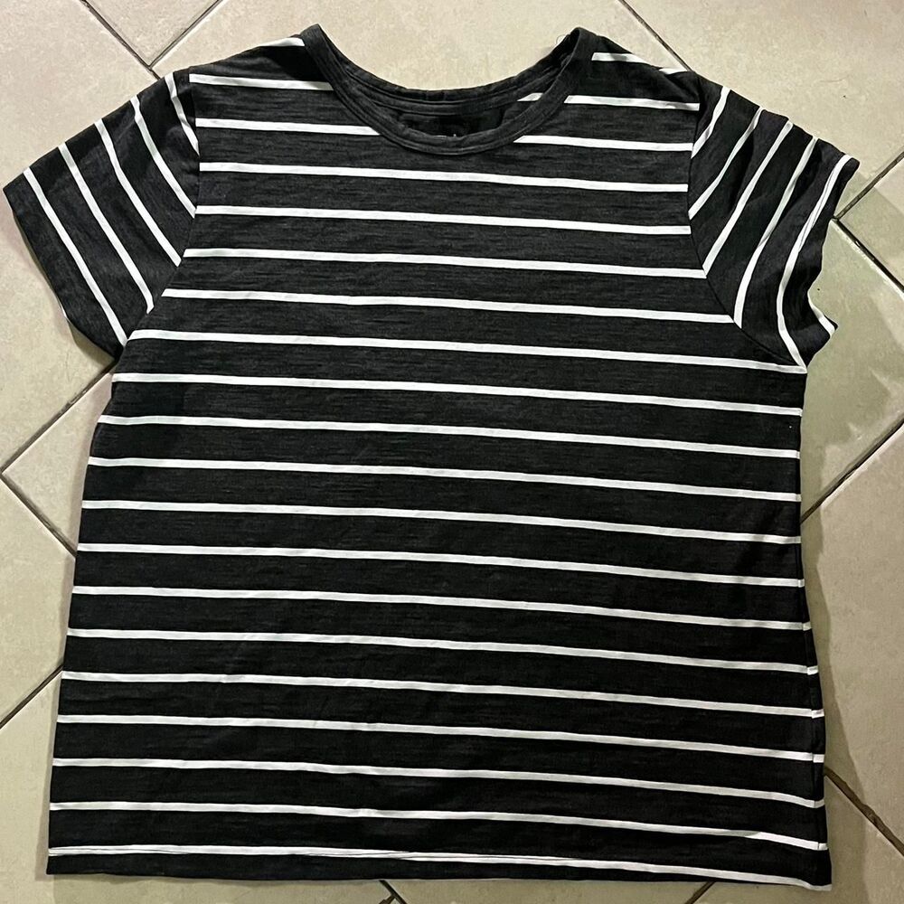 Vintage Black and White Stripe Shirt